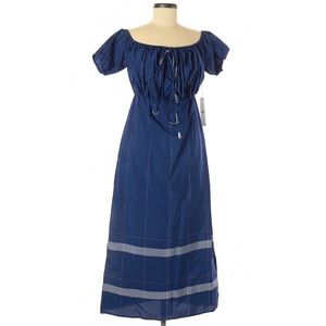 EDUN A-LINE BLUE DRESS
